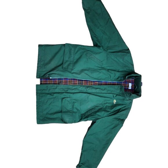 Vintage Plaid Lined Lacoste Jacket Large Green - Picture 10 of 15